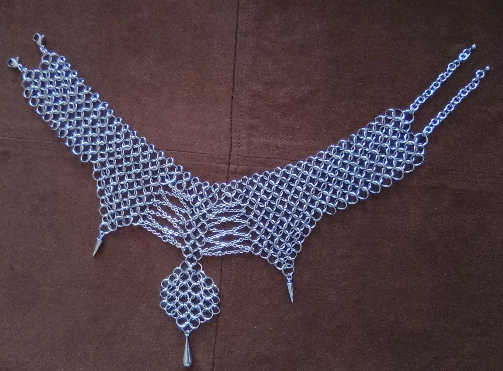 Colar choker XL decote "laços" corrente europeia – photo 4